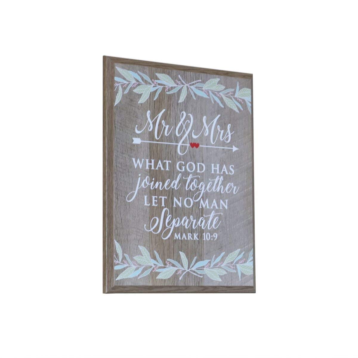 12 x 15 Wall Plaque Decor - Mr & Mrs - LifeSong Milestones