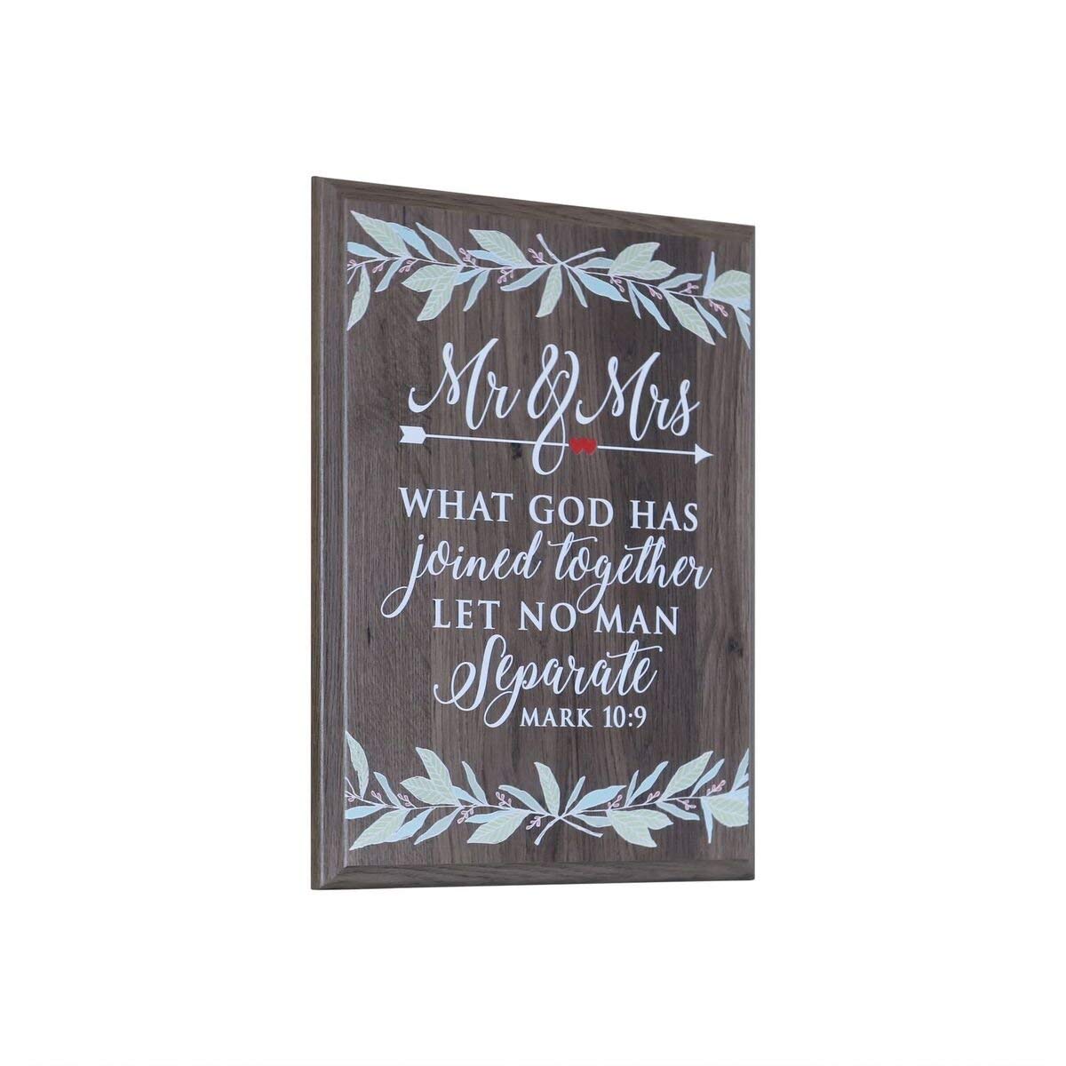 12 x 15 Wall Plaque Decor - Mr & Mrs - LifeSong Milestones