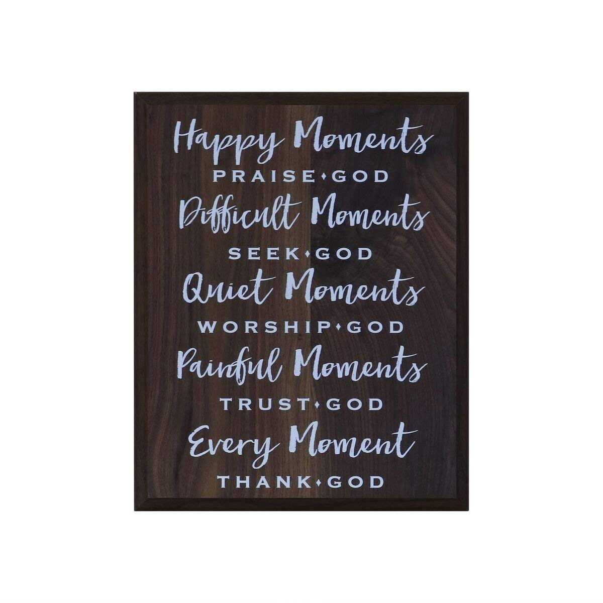 12" x 15" x .75 Wall Plaque Decor - Happy Moments - LifeSong Milestones