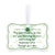 St. Patrick's Day Irish Scalloped Ornament 2.5in May Your Troubles Be