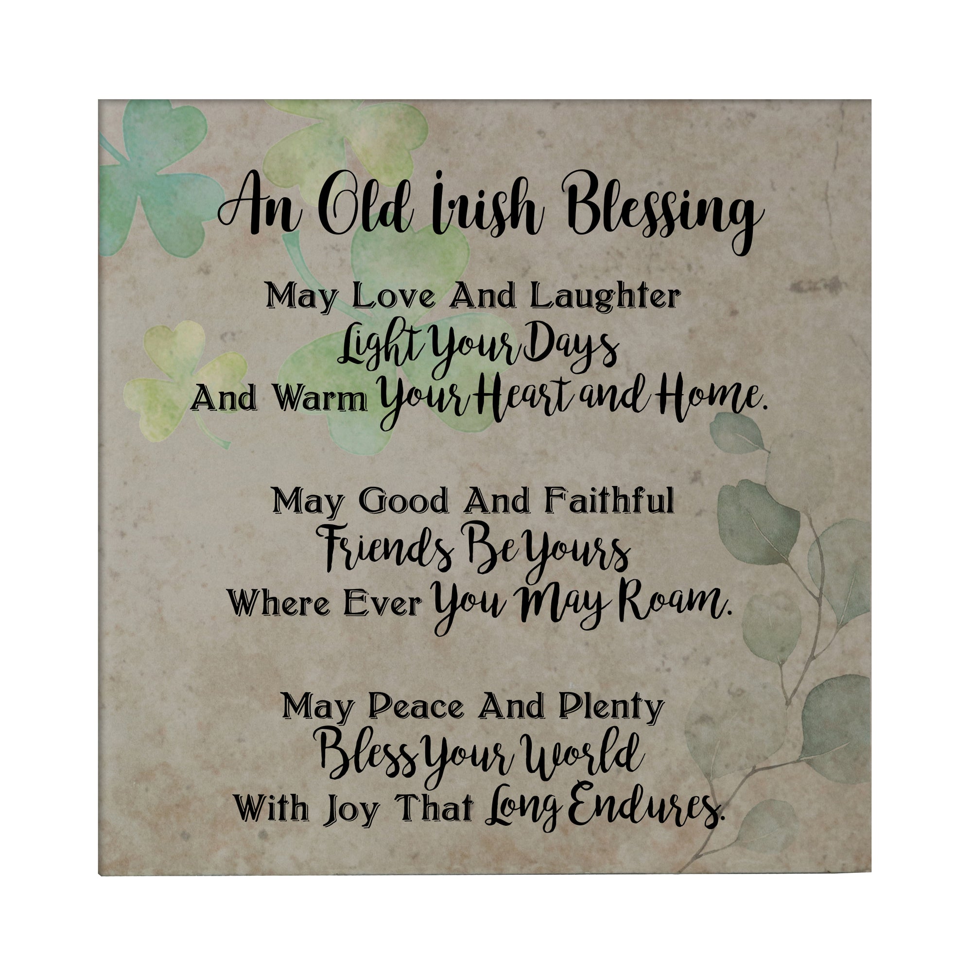 St. Patrick's Day Irish Everyday Trivet 5.75x5.75 - An Old Irish Blessing