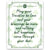 St. Patrick’s Day Irish Everyday Wooden Wall Plaque 6x8 - May Your Troubles Be Less