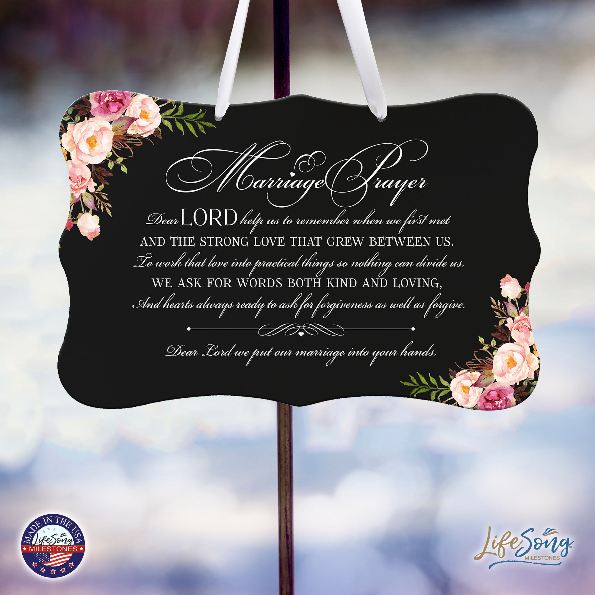 Wedding Wall Hanging Signs For Ceremony And Reception For Couples - Marriage Prayer