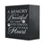 Pet Memorial Shadow Box Cremation Urn for Dog or Cat - A Memory Is A Beautiful Joy