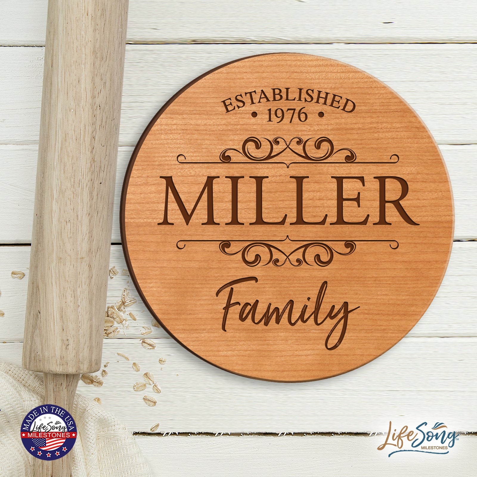 Personalized Monogram Lazy Susan Home Décor - LifeSong Milestones