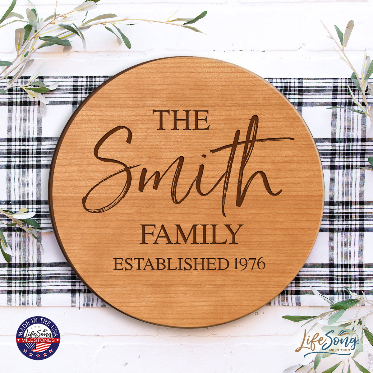 Personalized Monogram Lazy Susan Home Décor - LifeSong Milestones