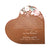 Custom Memorial Solid Wood Heart Decoration 5x5.25 We Thought Of You (Cherry)