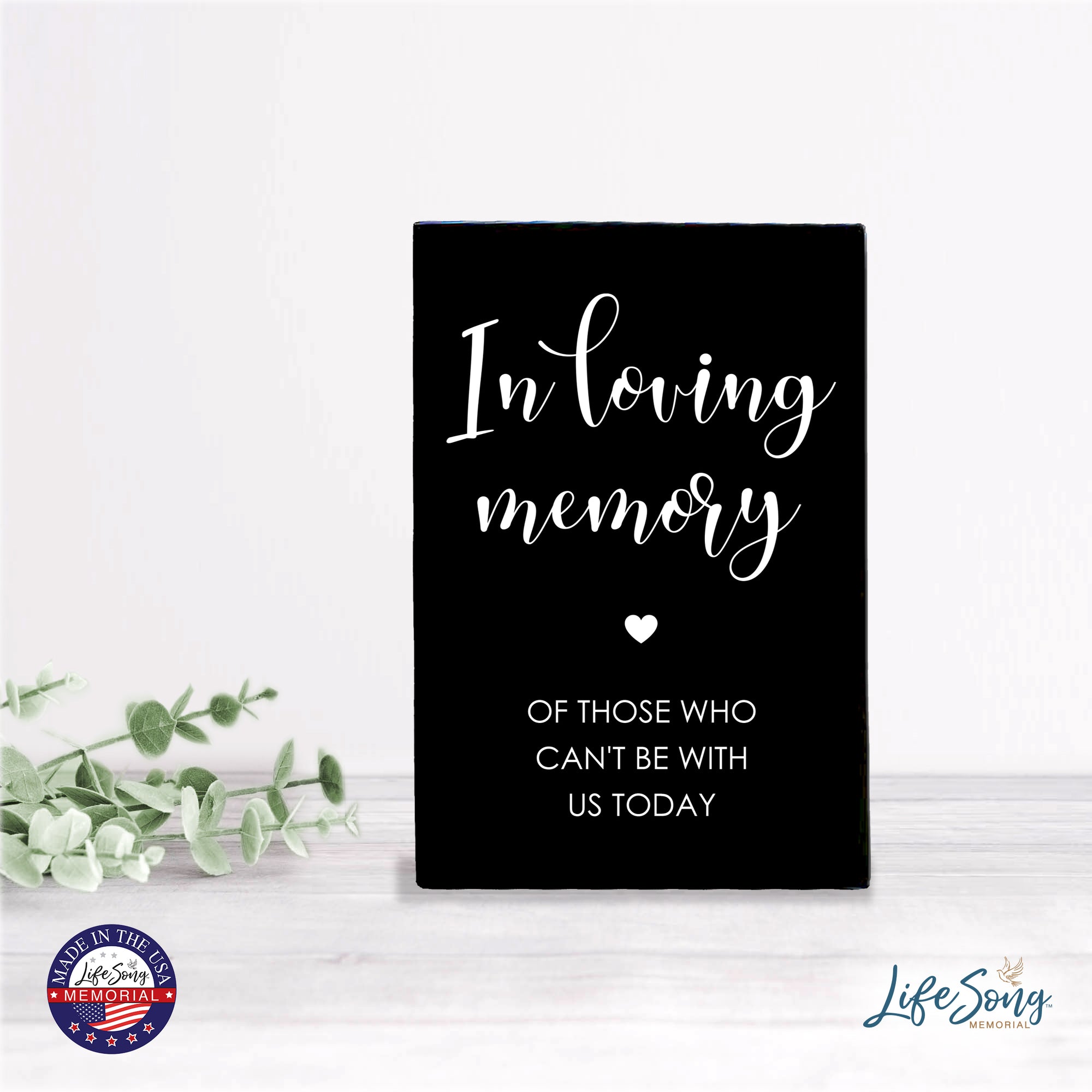 Memorial 5.5x8 Wooden Table Top and shelf decor Home Décor - In Loving Memory
