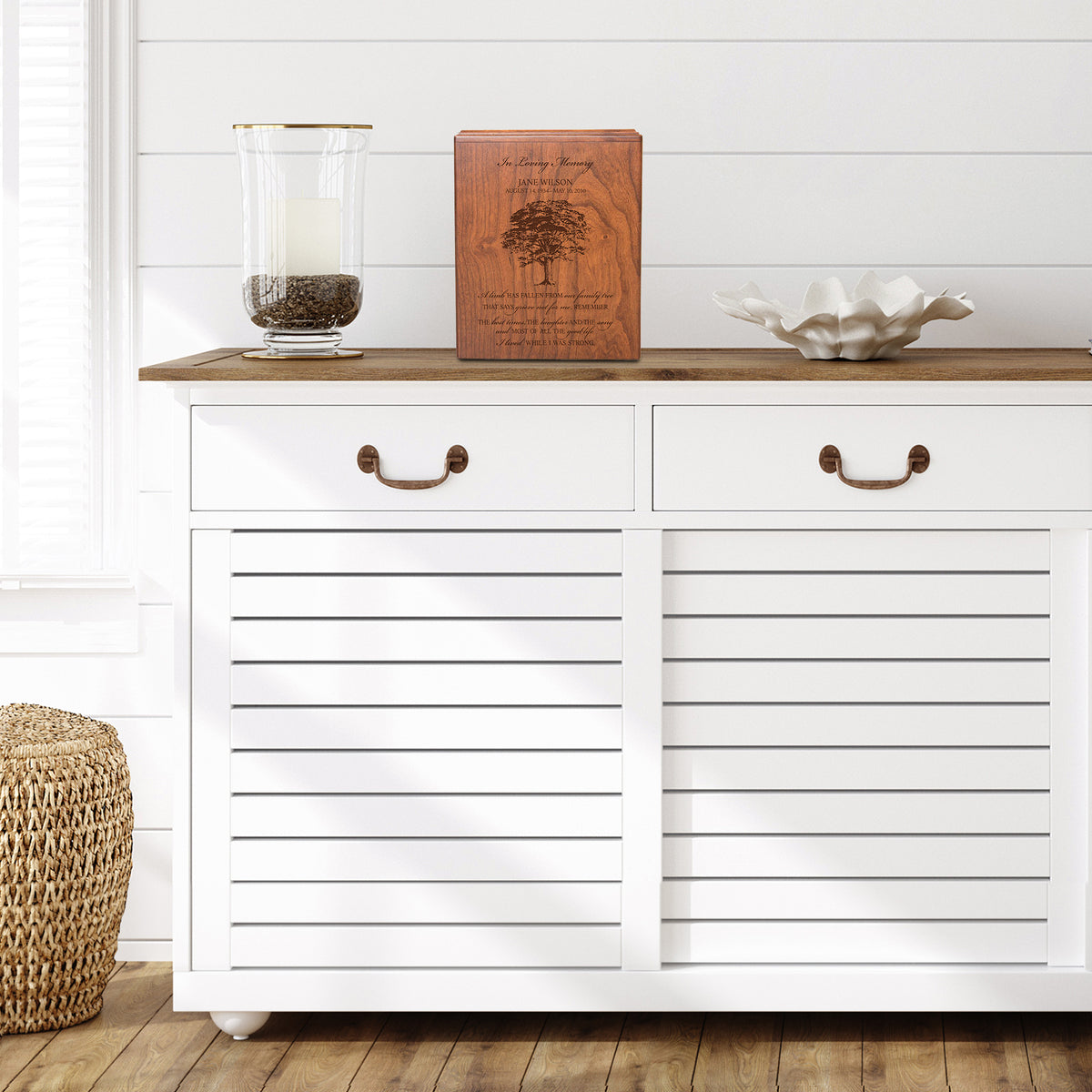 Customizable Engraved Urn Box for Loved Ones' Ashes