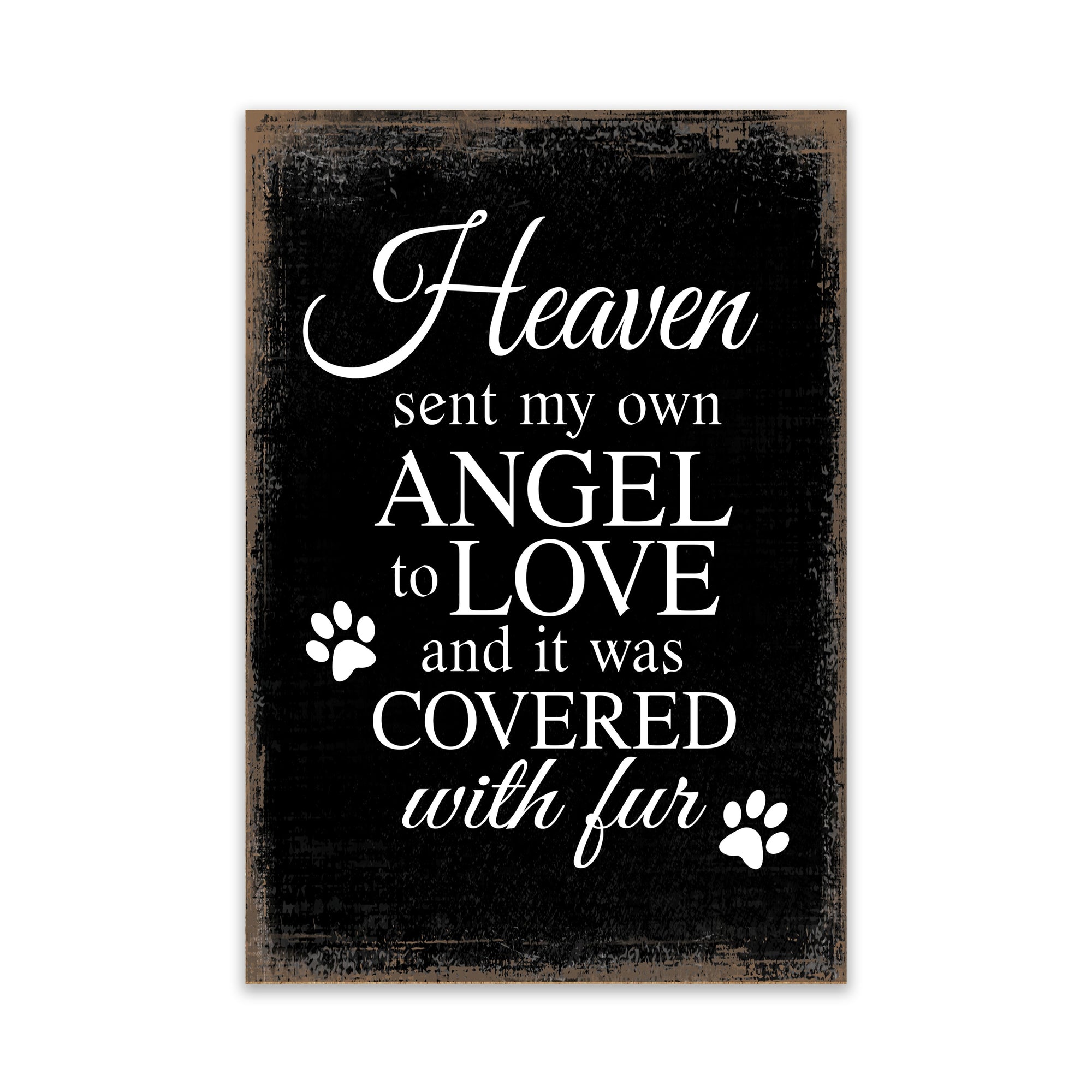 Pet Memorial shelf decor Plaque Décor - Heaven Sent My Own Angel
