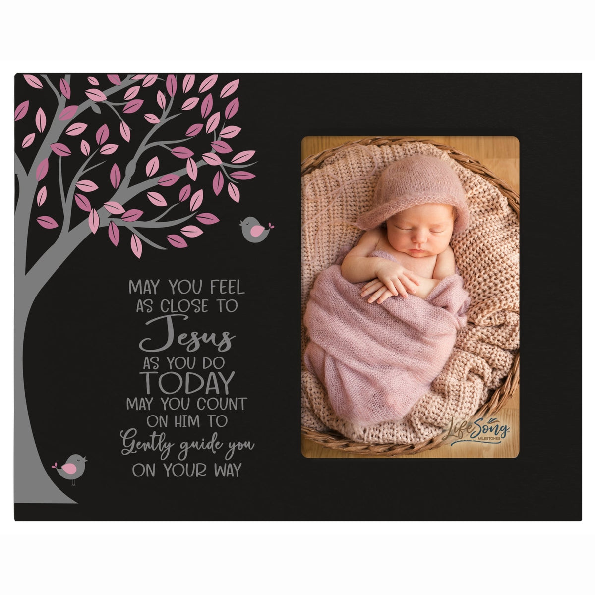 Lifesong Milestones Baptism Photo Frame - Cherished Keepsake for Boys and Girls
