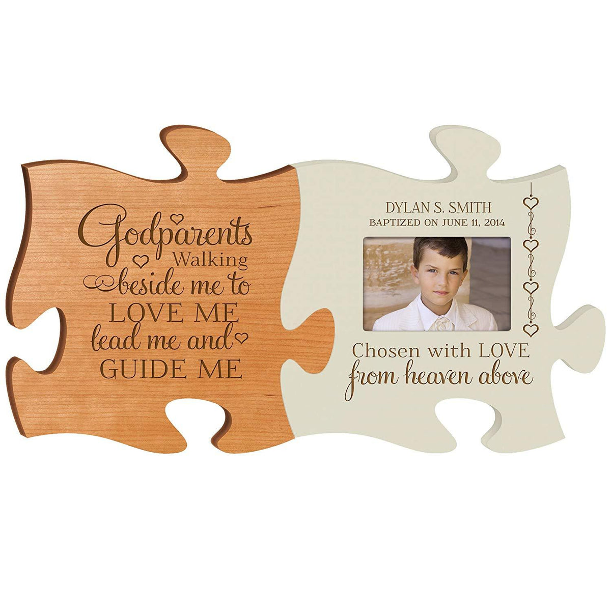 1st Holy Communion Puzzle Piece 4x6 Photo Frame Gift Set - LifeSong Milestones