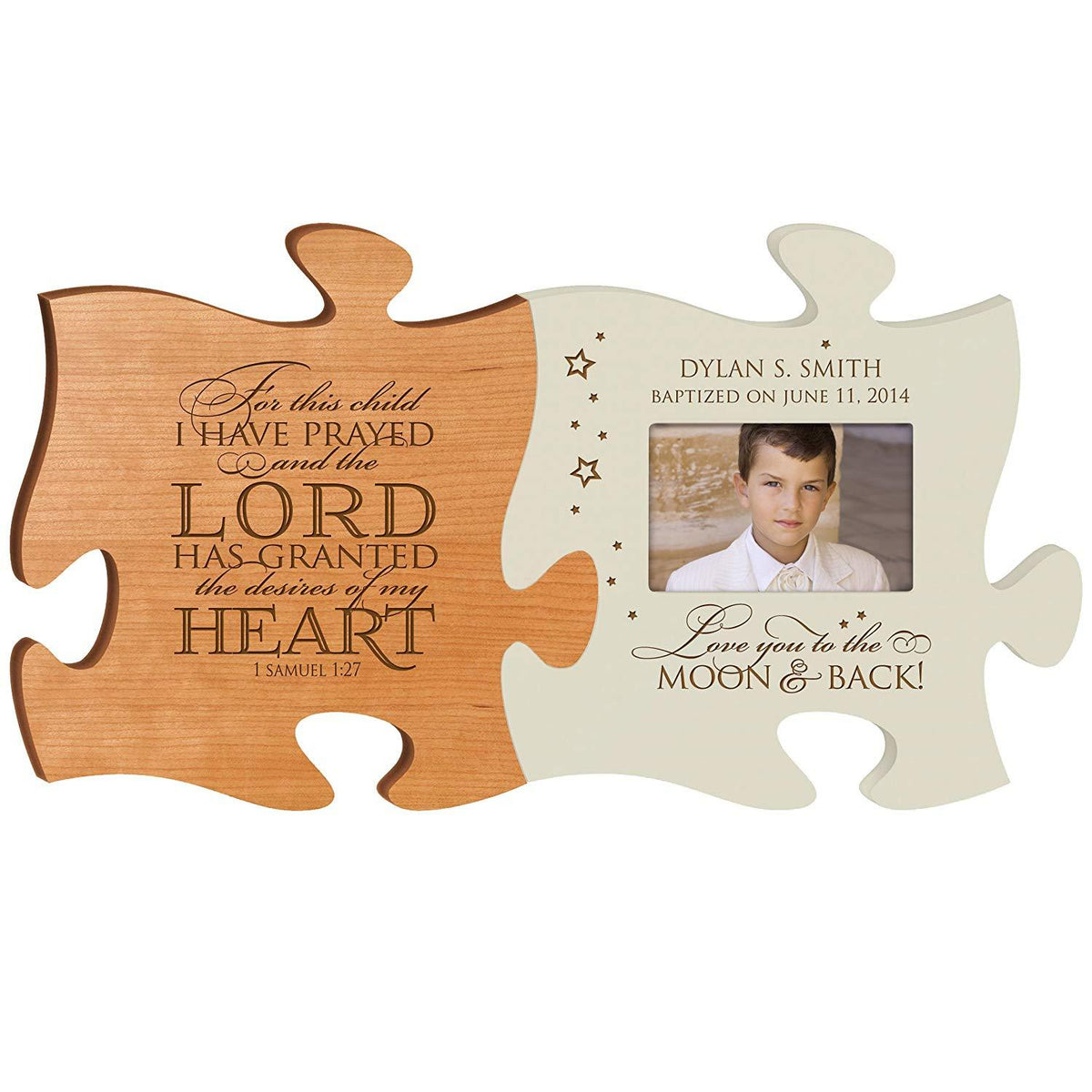 1st Holy Communion Puzzle Piece 4x6 Photo Frame Gift Set - LifeSong Milestones