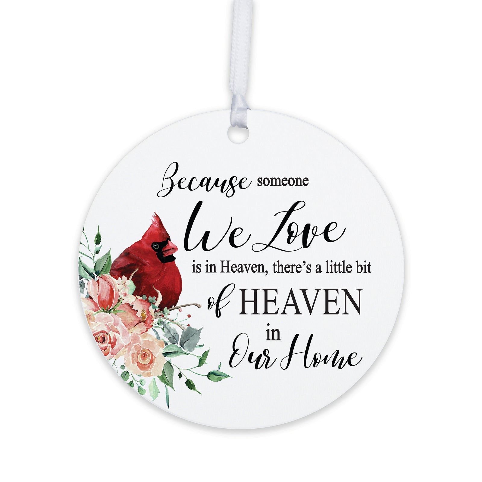 Lifesong Milestones Hanging Memorial Round Ornament Signs for Sympathy Gifts
