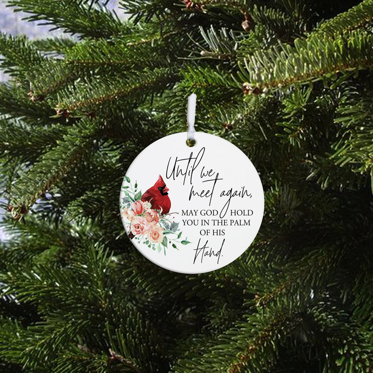 Lifesong Milestones Hanging Memorial Round Ornament Signs for Sympathy Gifts