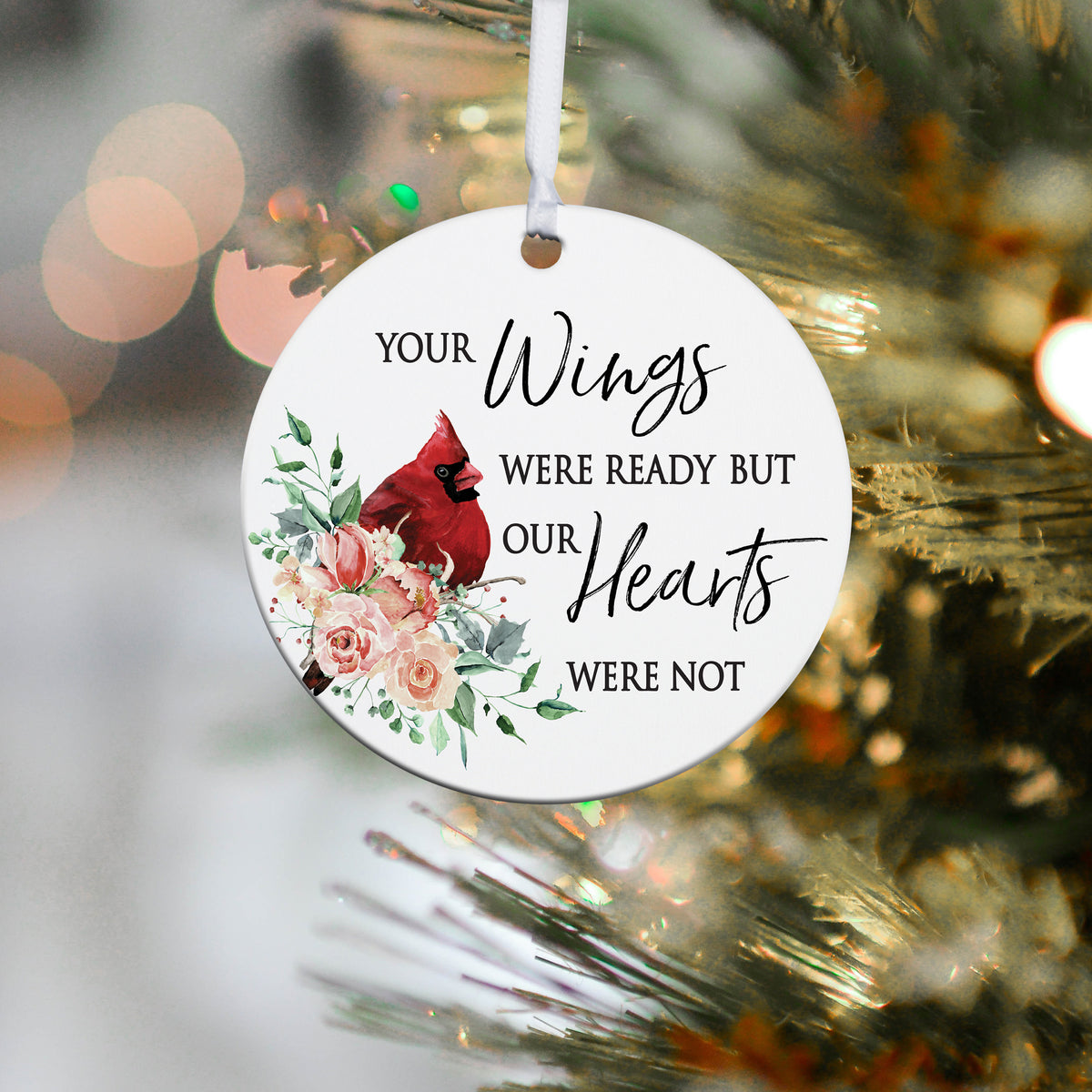 Lifesong Milestones Hanging Memorial Round Ornament Signs for Sympathy Gifts