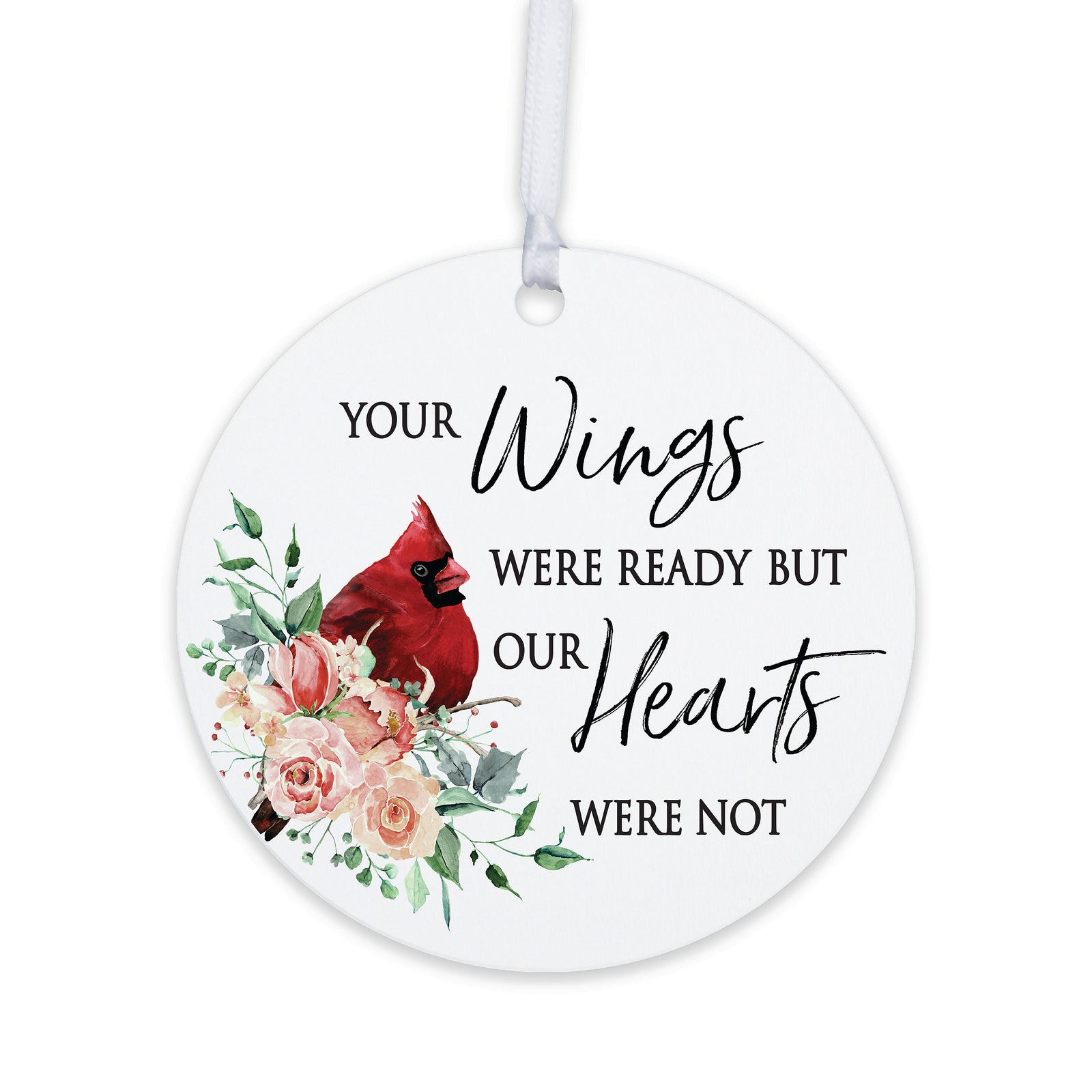 Lifesong Milestones Hanging Memorial Round Ornament Signs for Sympathy Gifts