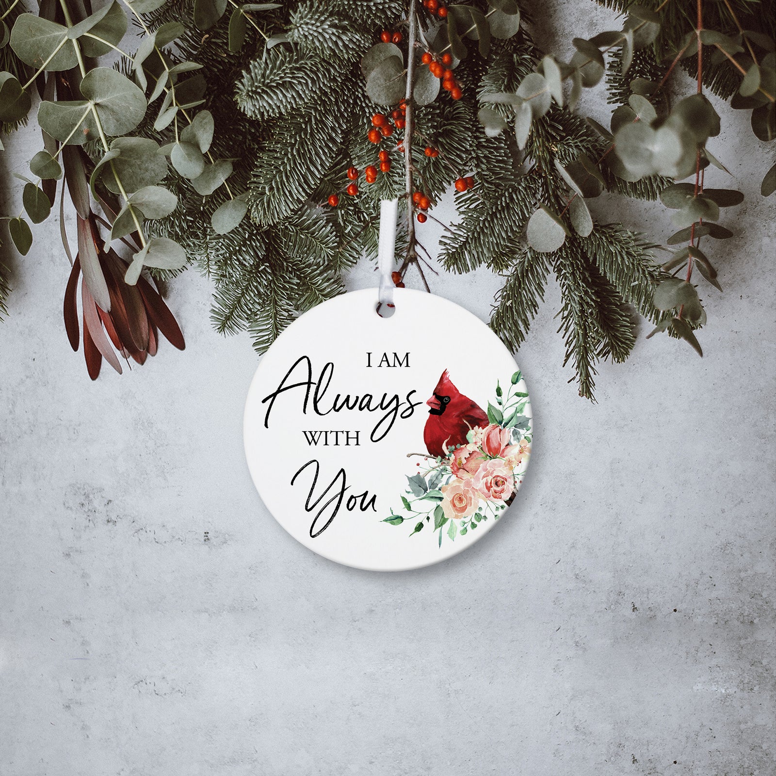 Lifesong Milestones Hanging Memorial Round Ornament Signs for Sympathy Gifts