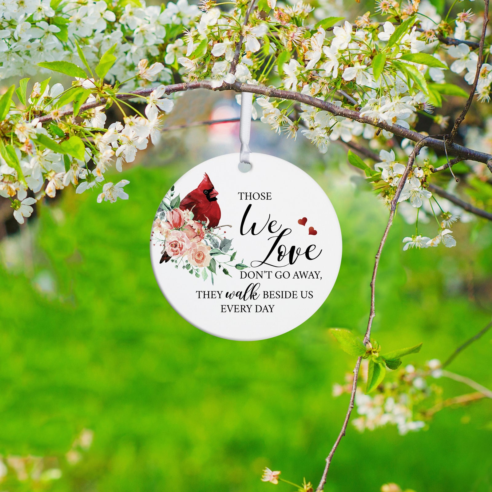 Lifesong Milestones Hanging Memorial Round Ornament Signs for Sympathy Gifts