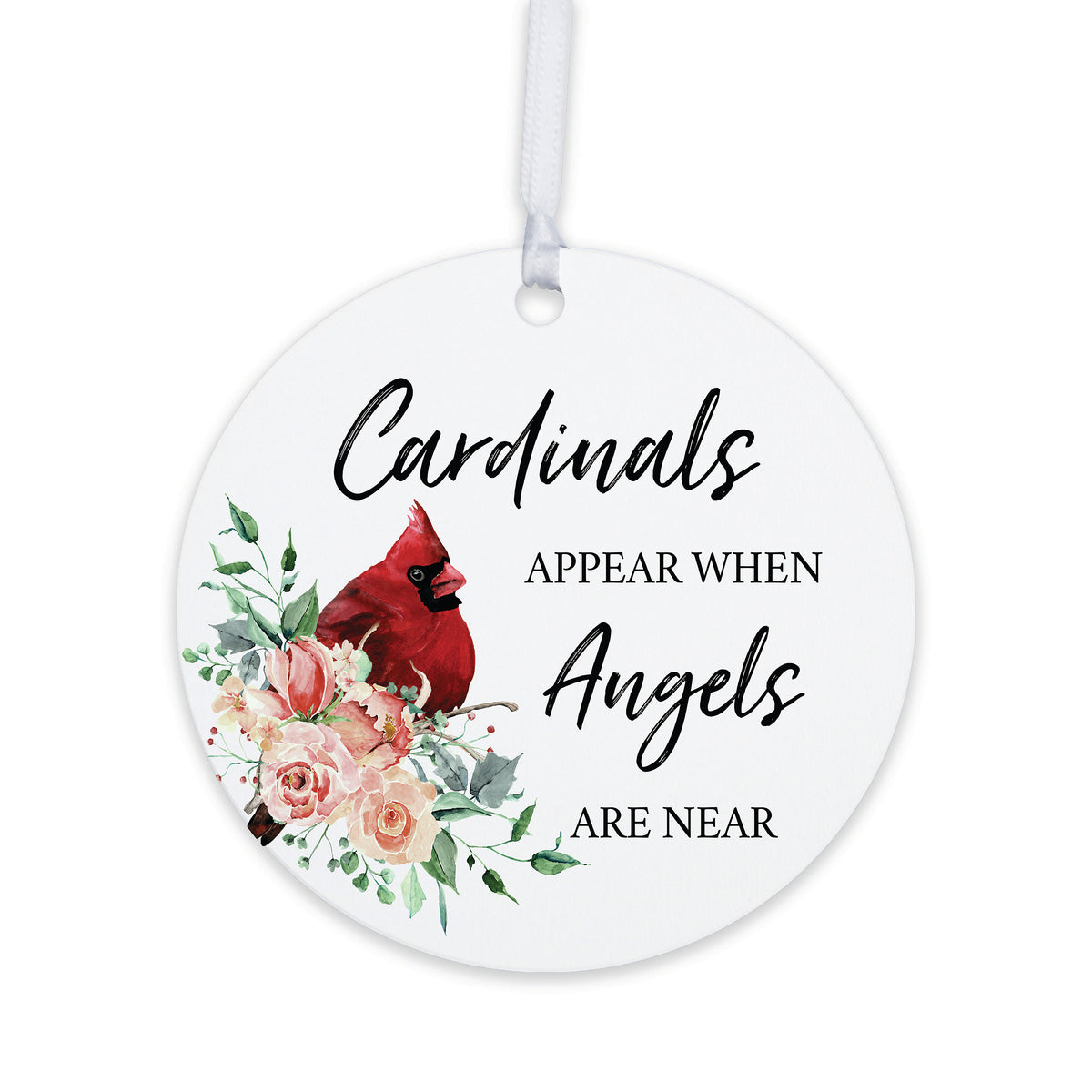 Lifesong Milestones Hanging Memorial Round Ornament Signs for Sympathy Gifts