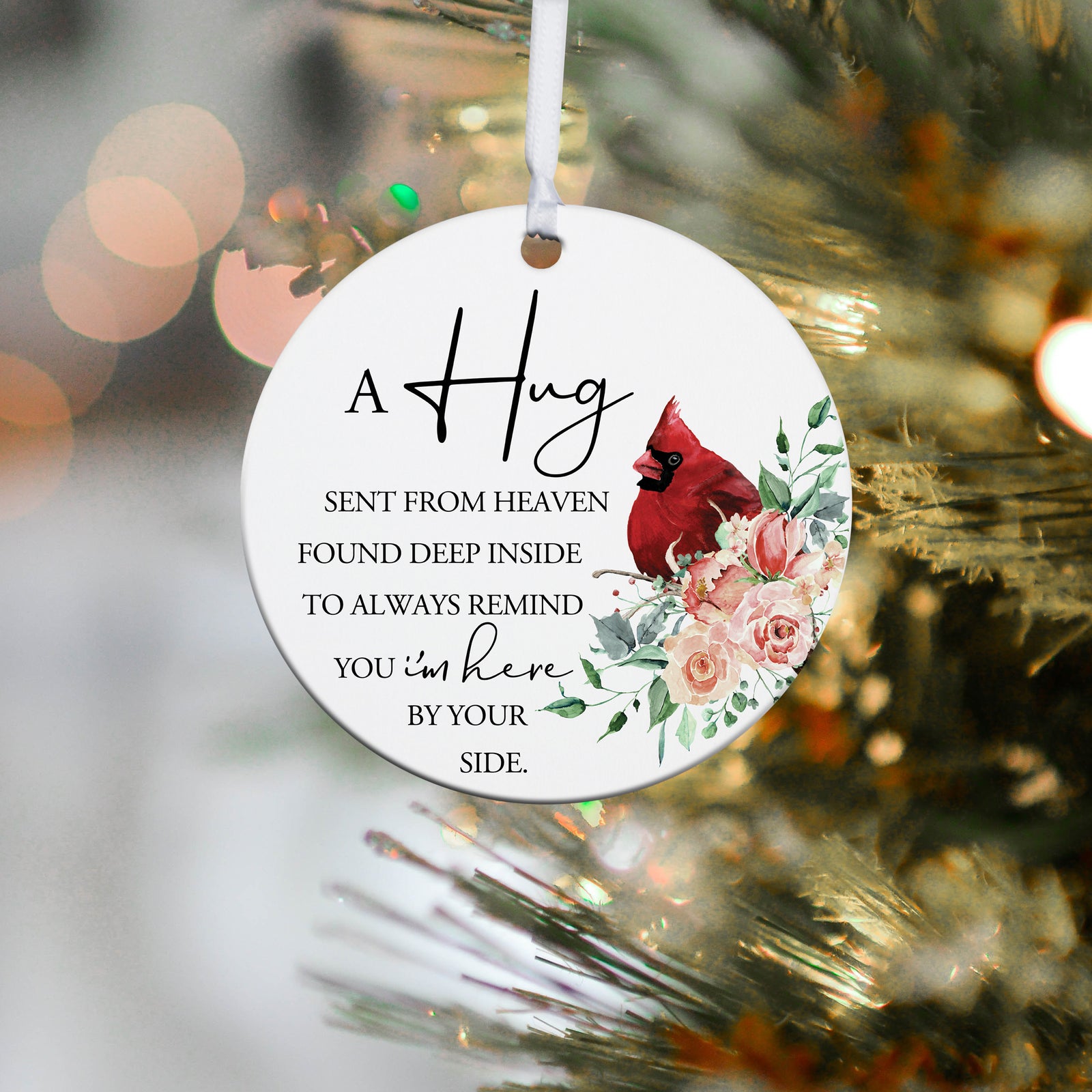Lifesong Milestones Hanging Memorial Round Ornament Signs for Sympathy Gifts
