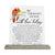 Vintage Memorial Cardinal Acrylic Sign Candle Holder With Wood Base And Glass Votives For Home Décor | We Thought Of You
