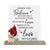 Vintage Memorial Cardinal Acrylic Sign Candle Holder With Wood Base And Glass Votives For Home Décor | When You Believe