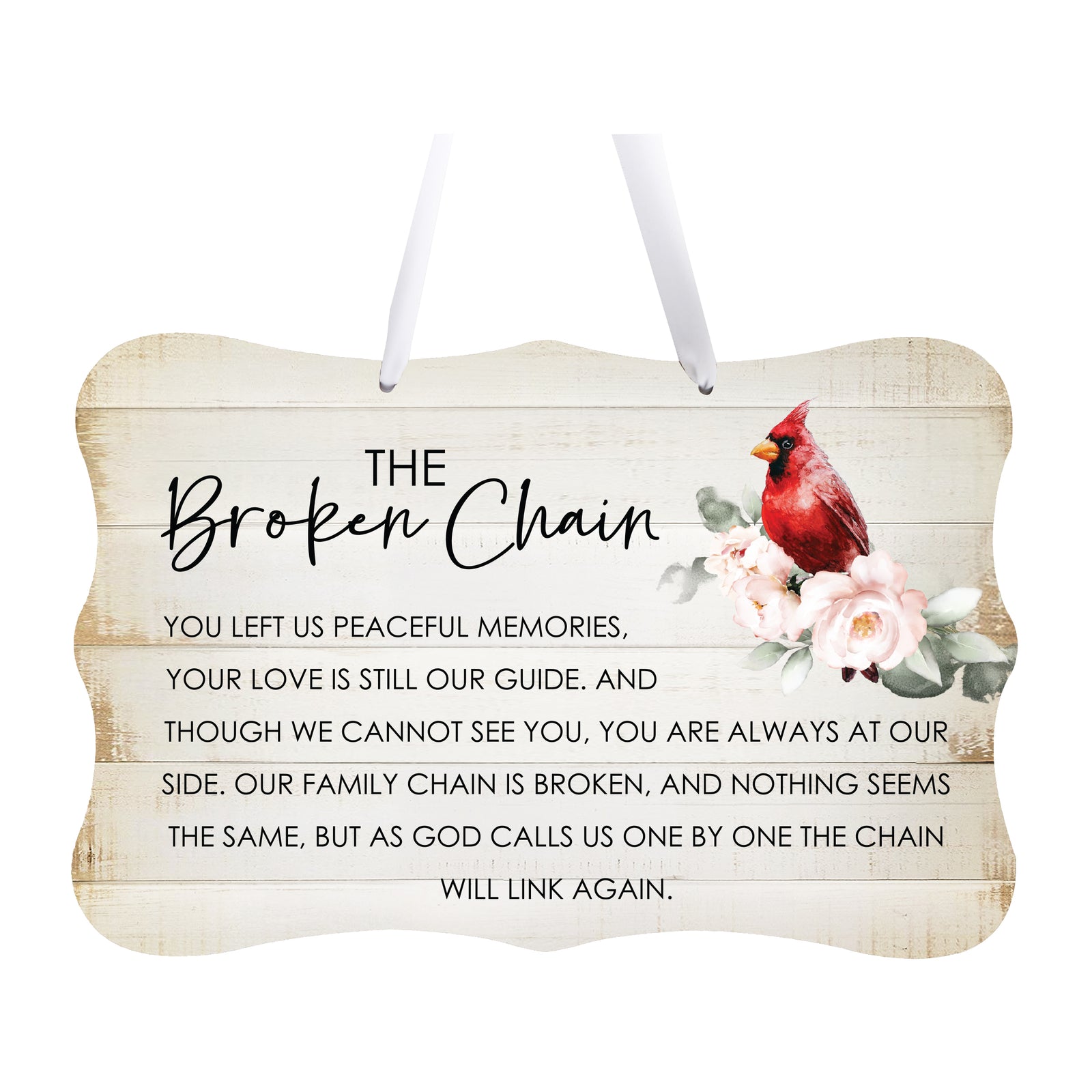 Graceful memorial ribbon signs – a comforting and enduring memorial.
