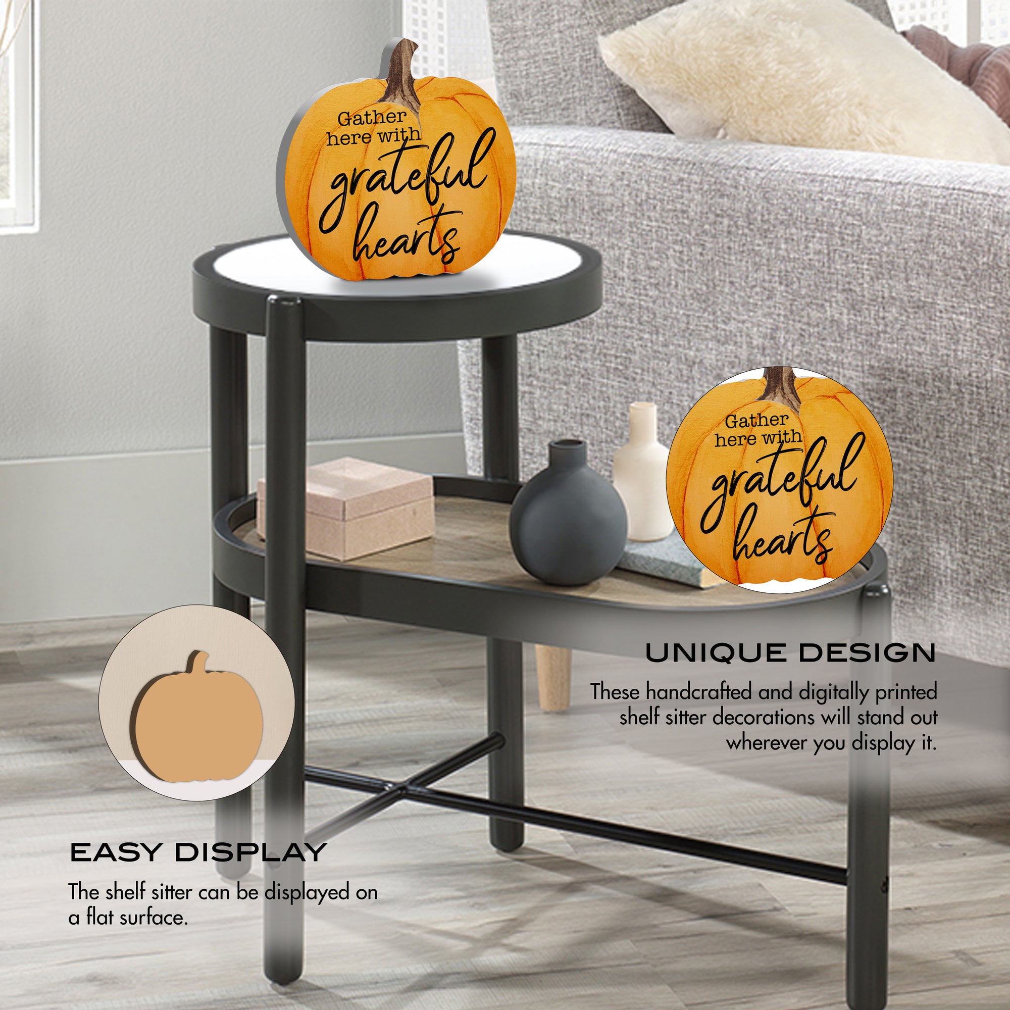 Pumpkin shelf decor Decorative Home Décor - Gather Here With