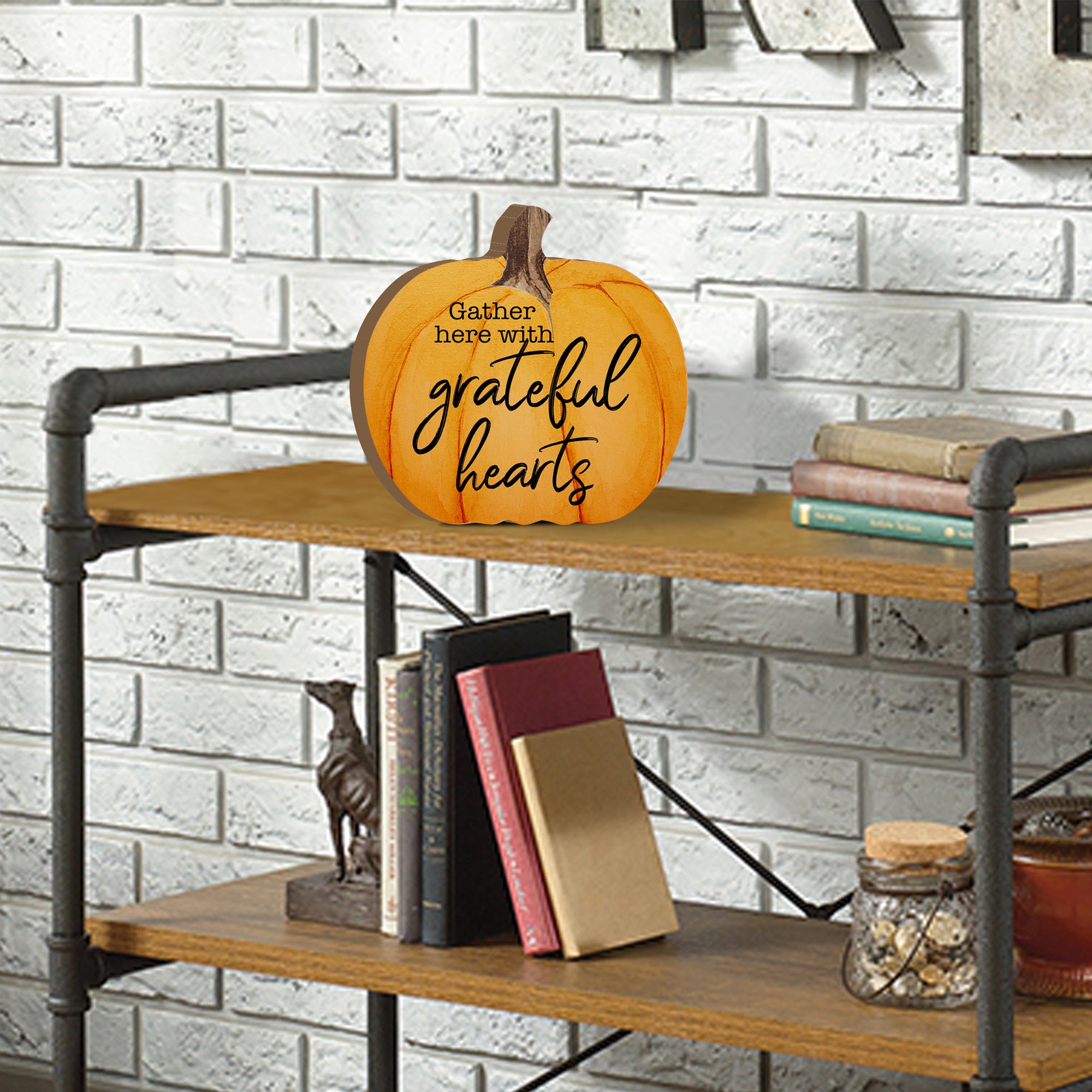 Pumpkin shelf decor Decorative Home Décor - Gather Here With