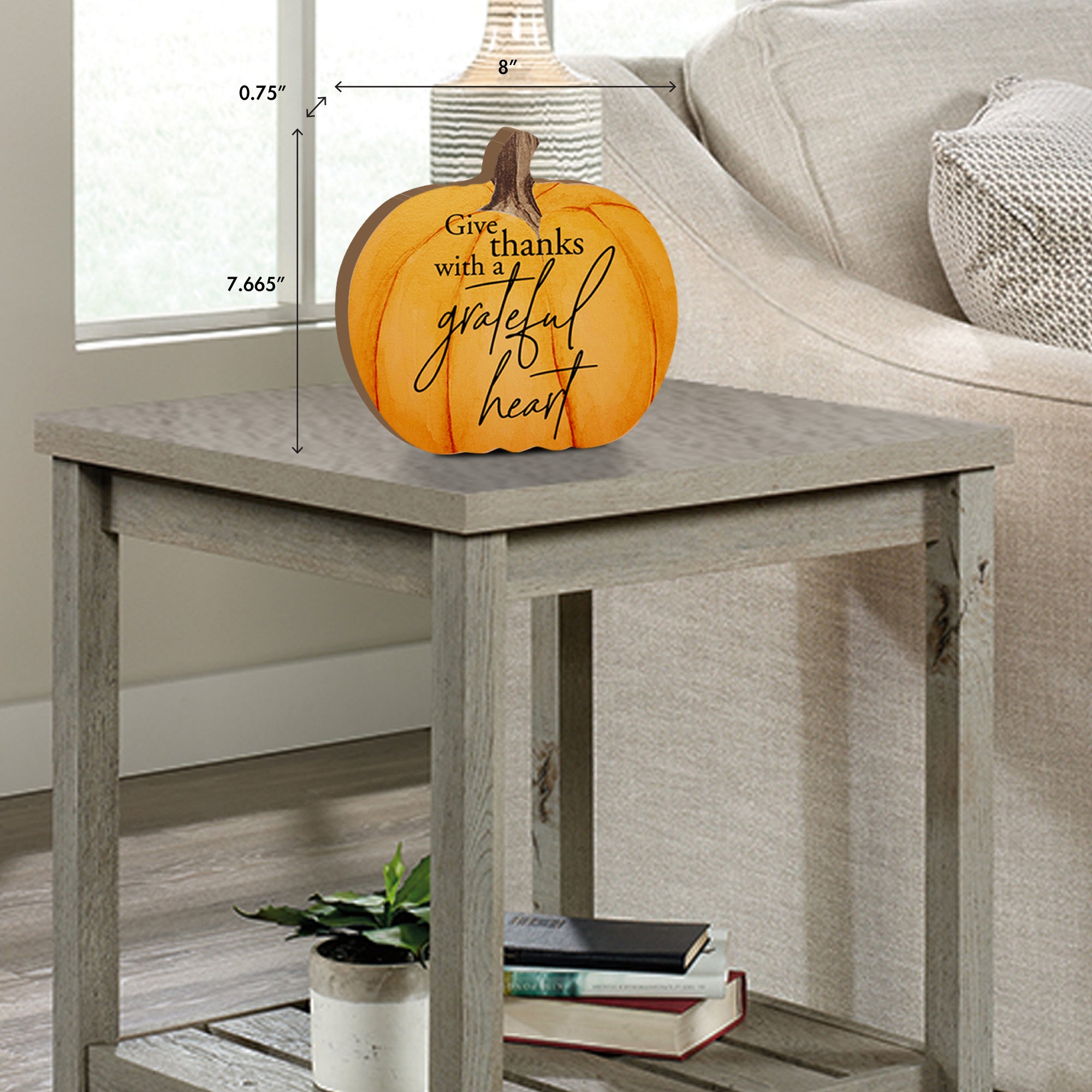Pumpkin shelf decor Decorative Home Décor - Grateful Heart