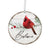 Wooden Hanging Christmas Ornament Red Cardinal Believe