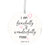 Wooden Baptism Dedication Ornament - Fearfully and Wonderfully