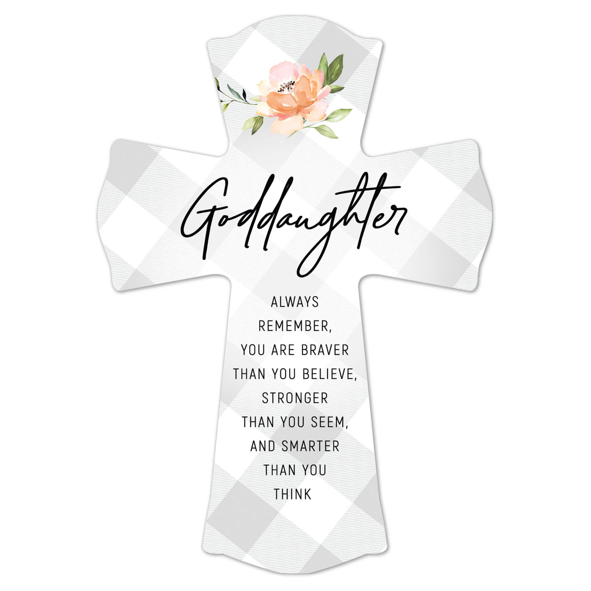 Modern Wall Cross for Goddaughter