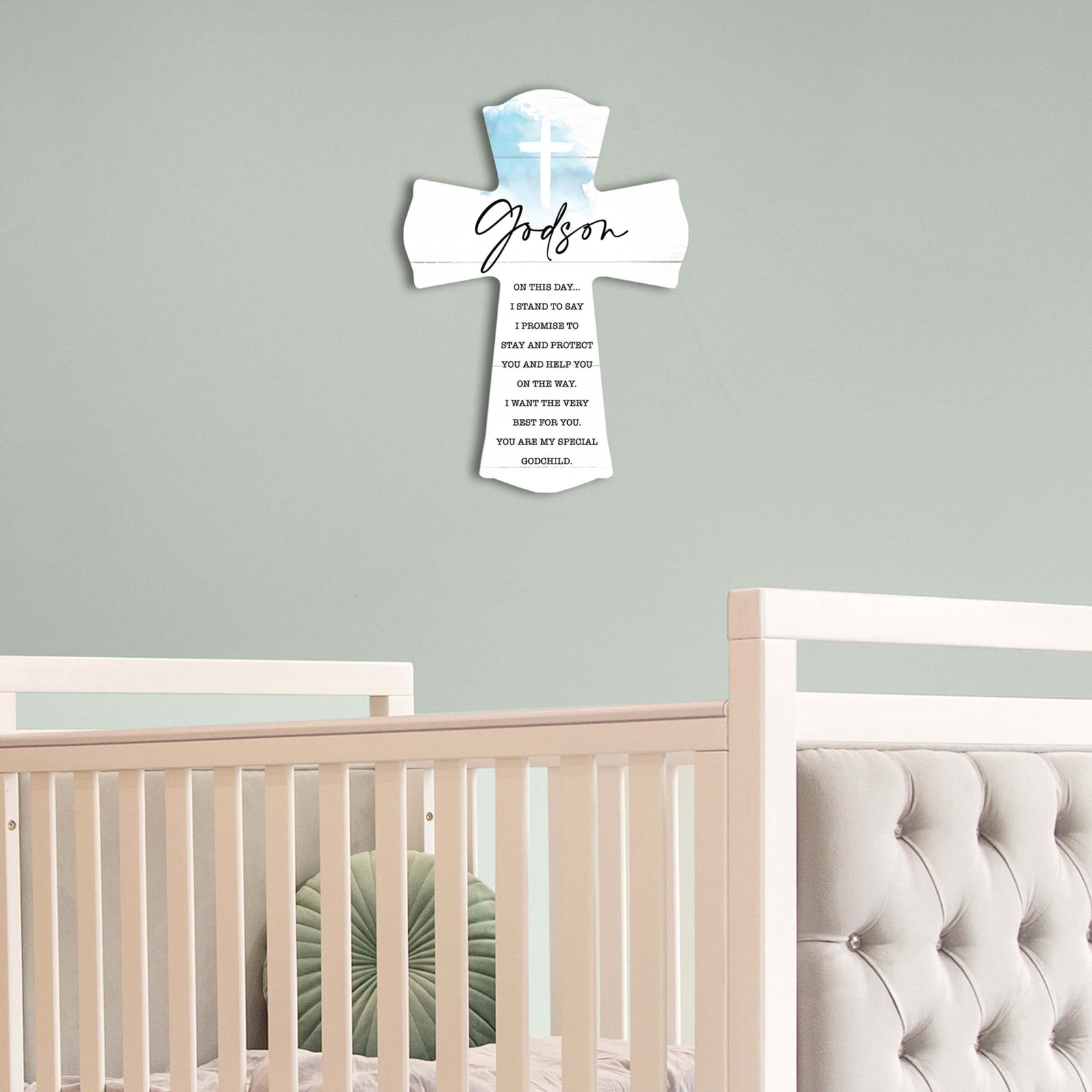 Modern Wall Cross for Godson