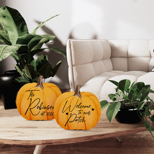 Pumpkin shelf decor Decorative Home Décor - Welcome To Our Patch Set