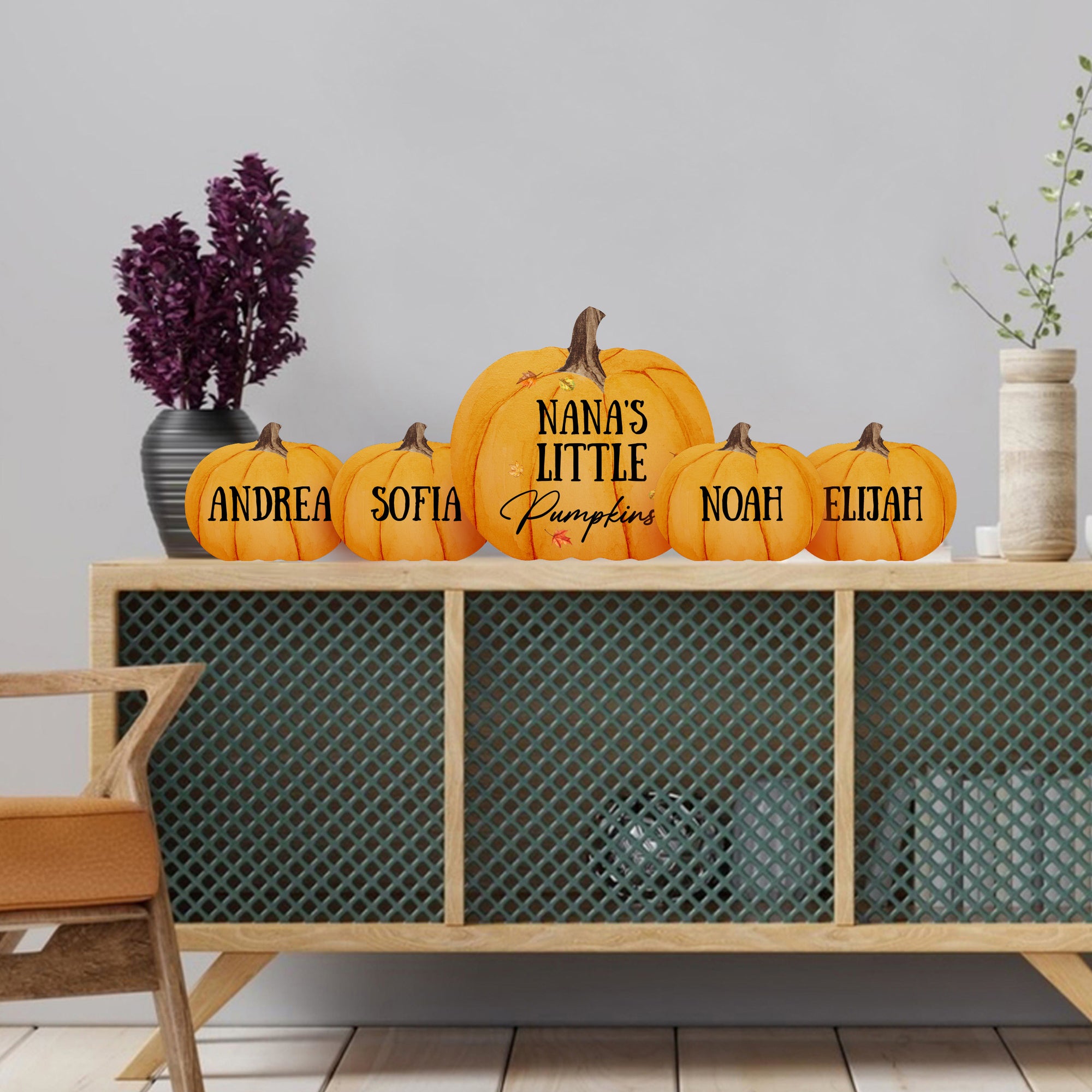 Pumpkin shelf decor Decorative Home Décor - Nana's Little Pumpkins Set