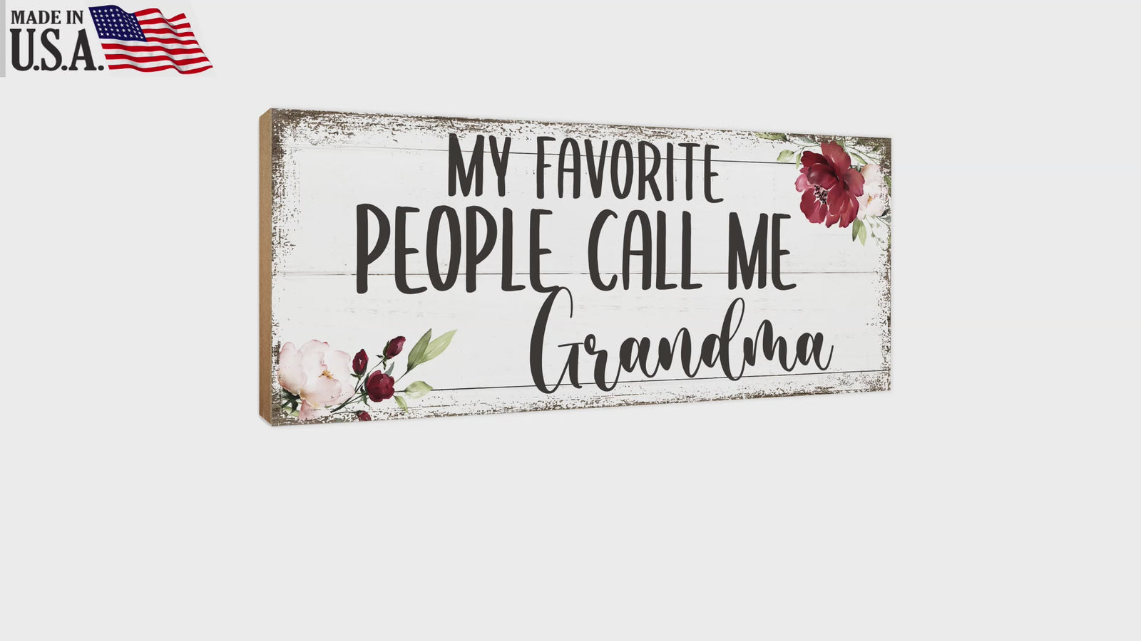 Elegant Home Decor Gift - Unique Shelf Decor and Tabletop Signs, Ideal Mother's Day Gift for Your Beloved Grandmother