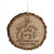 Wooden Dedication Barky Ornament - Dedicated In Christ