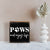 Wooden Shelf Decor and Tabletop Signs with Pet Verses - Paws and Enjoy Life