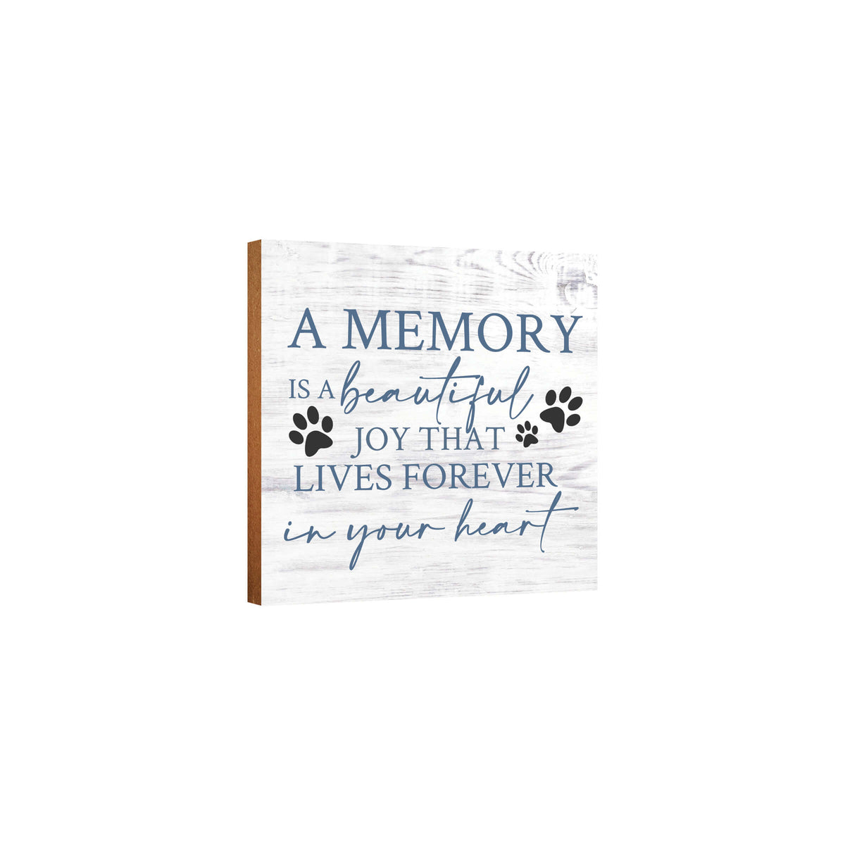 Wooden Shelf Decor and Tabletop Signs with Pet Verses - Forever In Your Heart