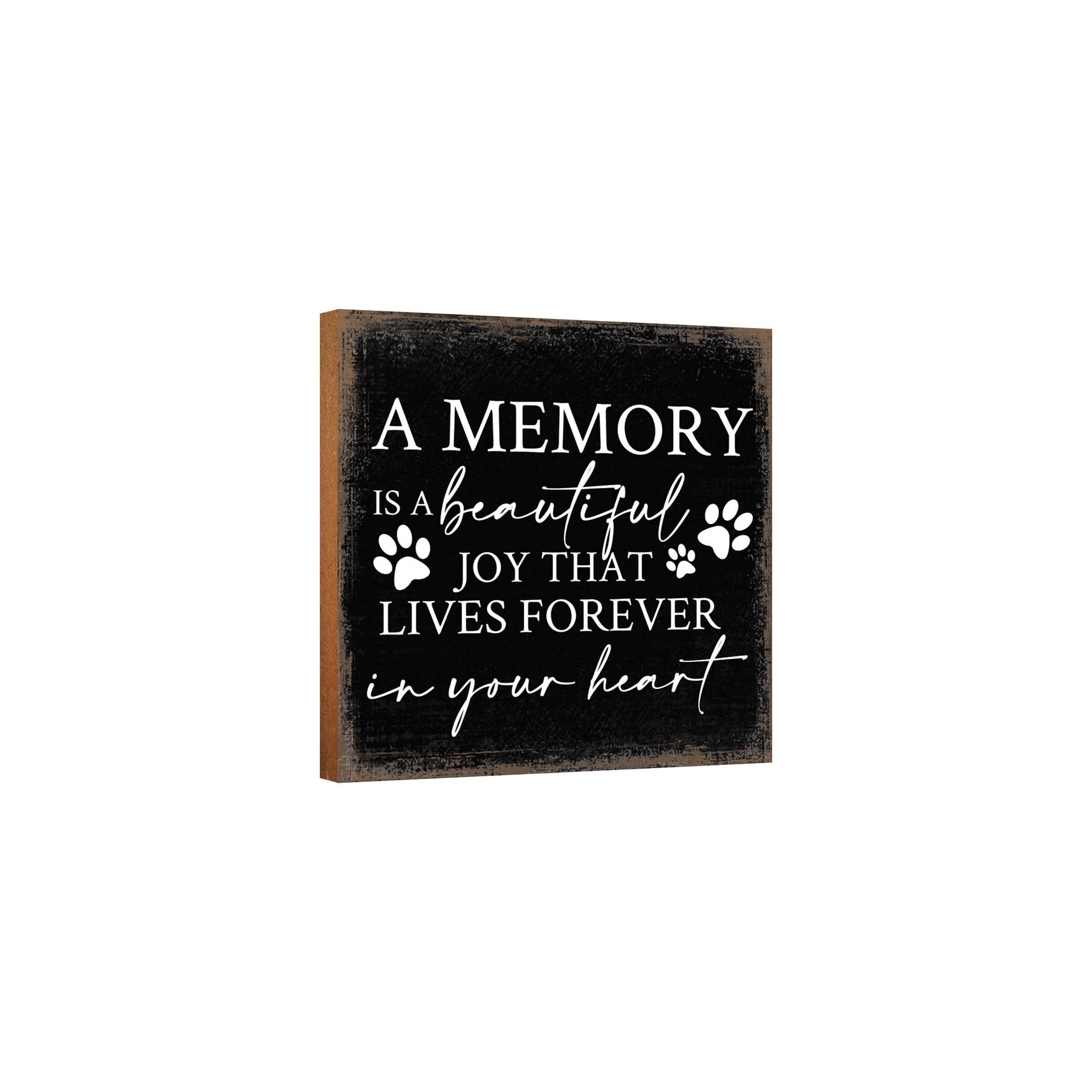 Wooden Shelf Decor and Tabletop Signs with Pet Verses - Forever In Your Heart