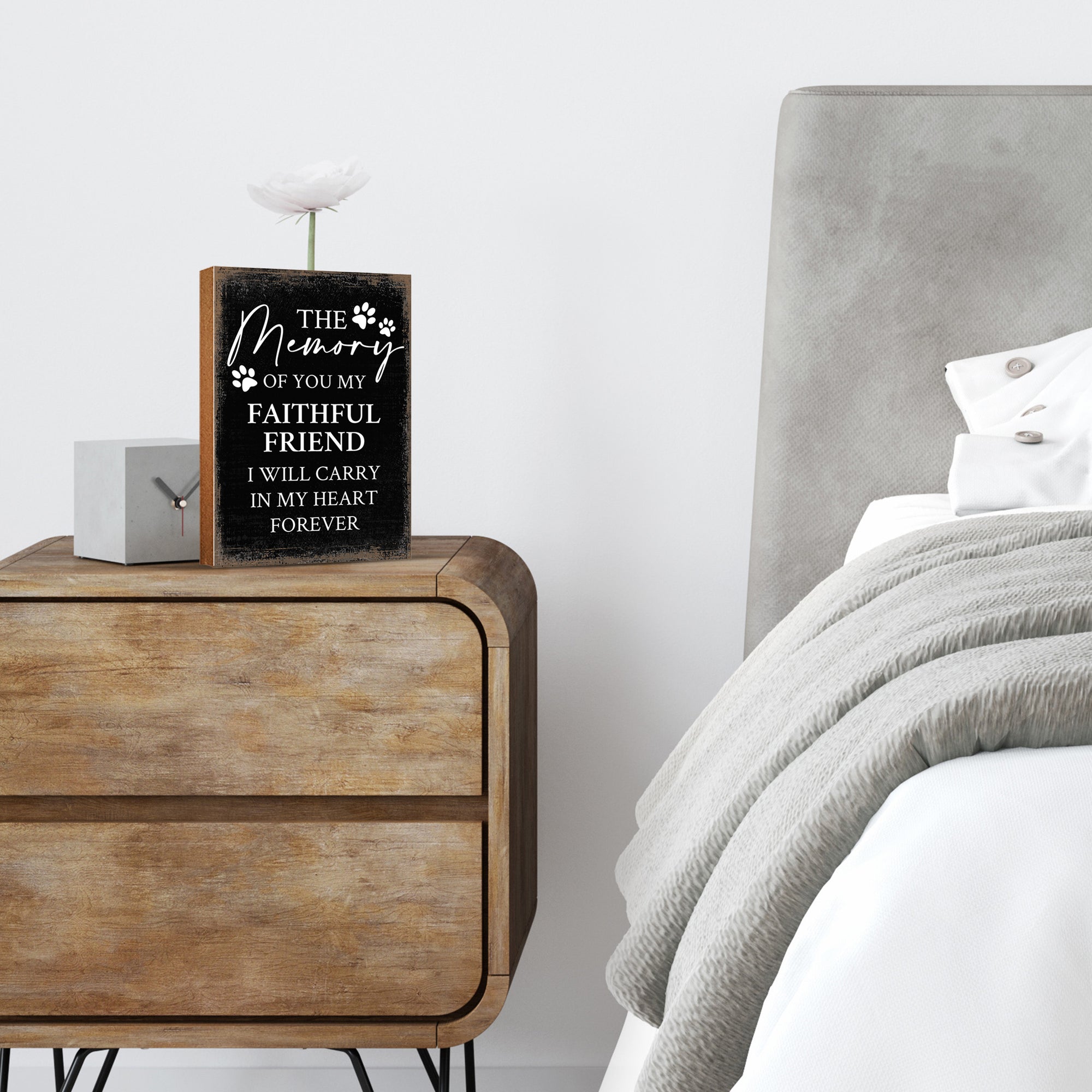 Wooden Shelf Decor and Tabletop Signs with Pet Verses - Forever In My Heart