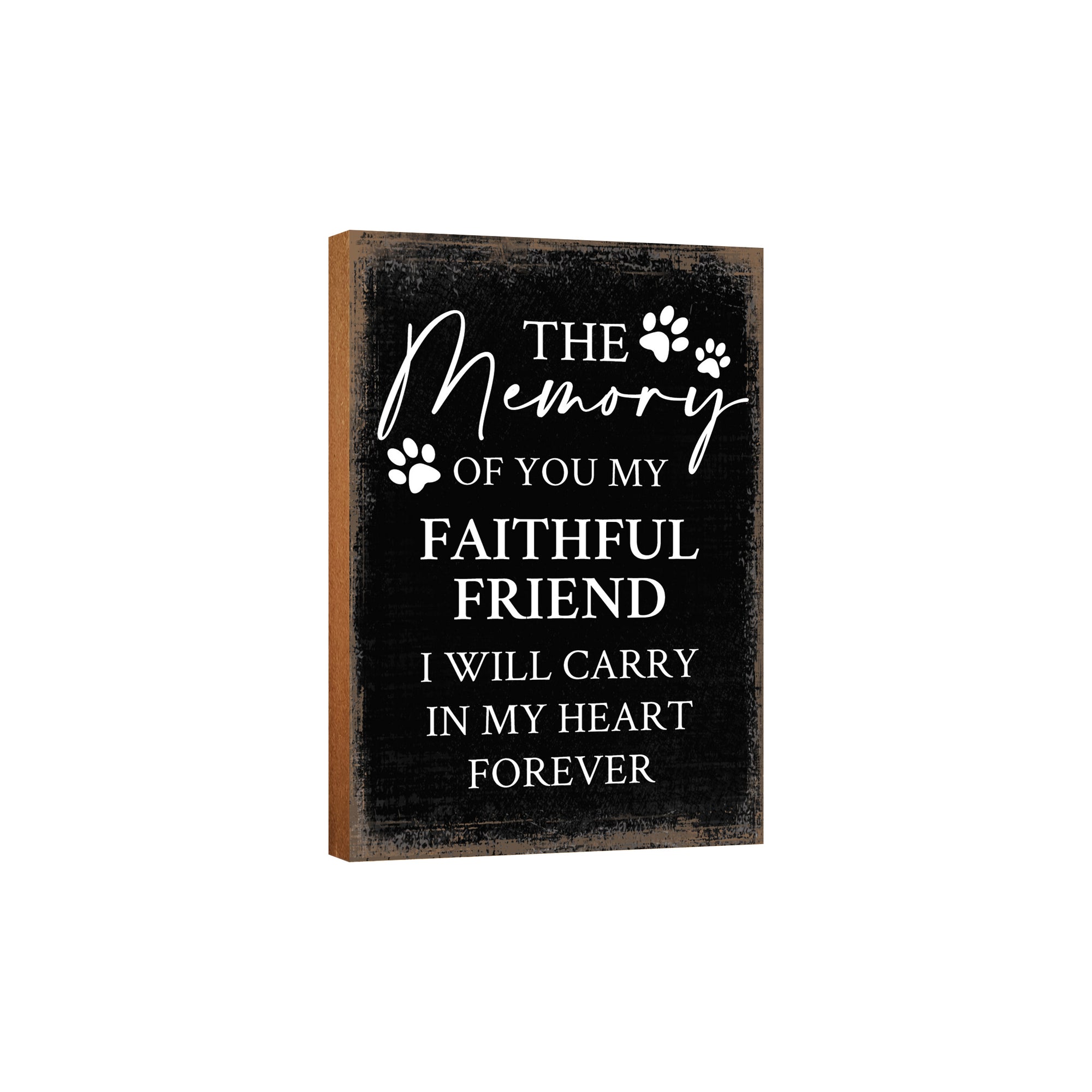 Wooden Shelf Decor and Tabletop Signs with Pet Verses - Forever In My Heart