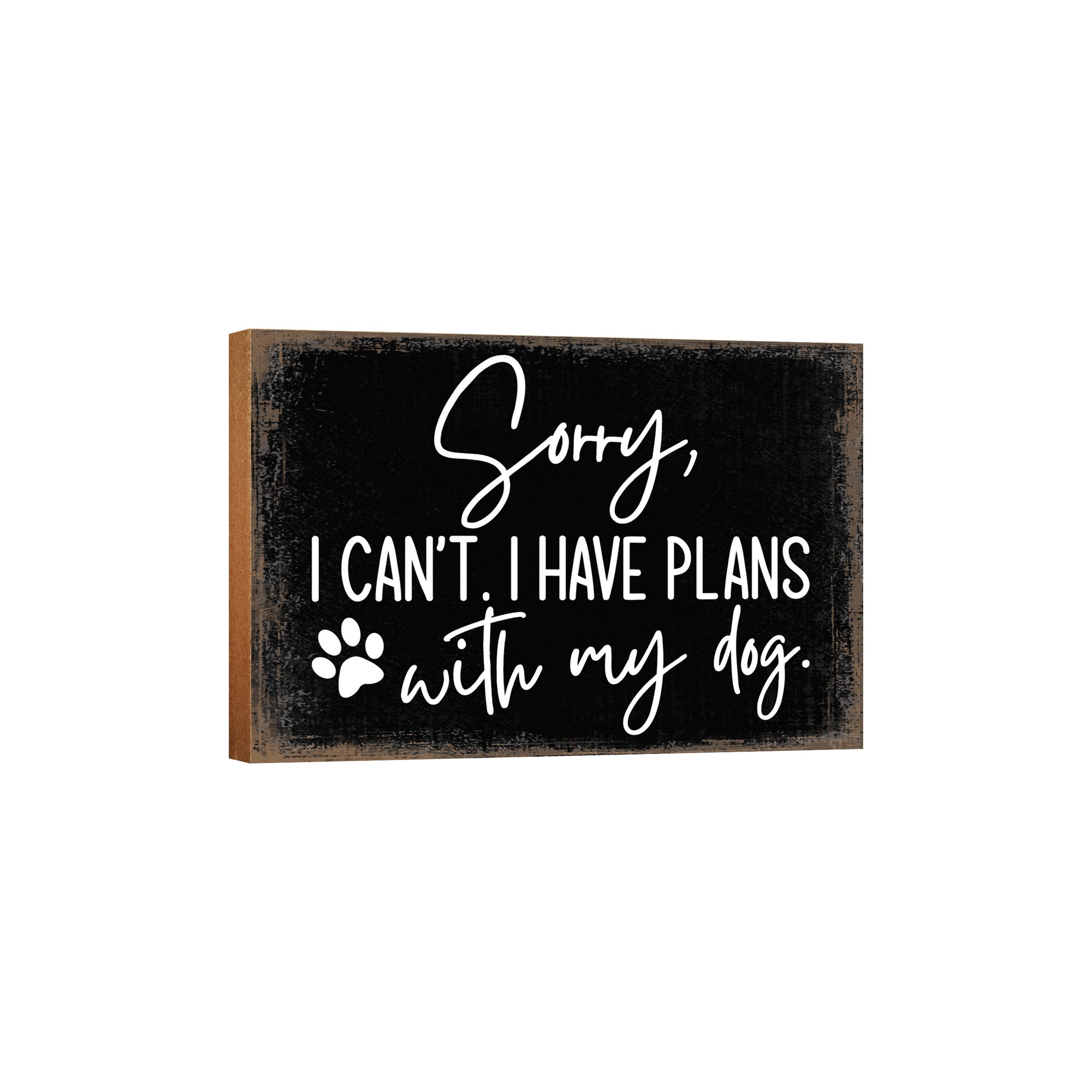 Wooden Shelf Decor and Tabletop Signs with Pet Verses - Plans With My Dog