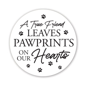 Refrigerator Magnet Perfect Gift Idea For Pet Owners - A True Friend Leaves