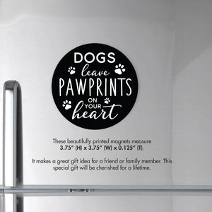 Refrigerator Magnet Perfect Gift Idea For Pet Owners - Dogs Leave Pawprints