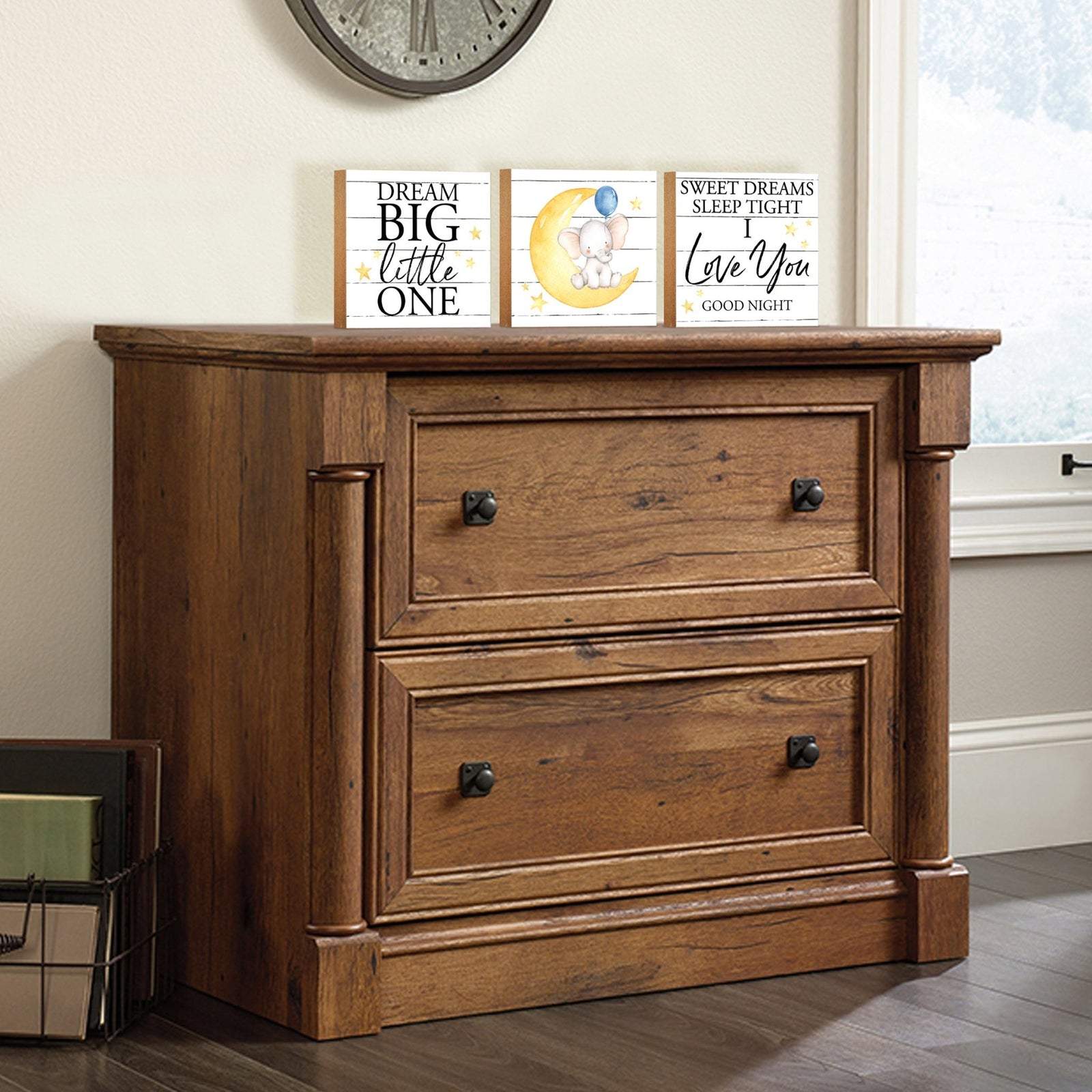 3 Piece Set Wooden Shelf Décor and Tabletop Signs - LifeSong Milestones