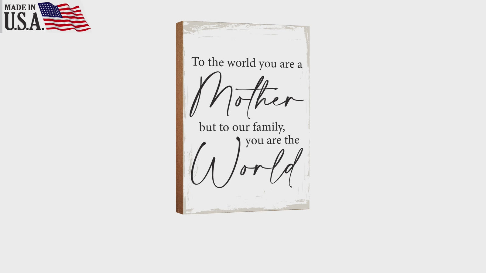 Wooden Shelf and Tabletop Home Decor Gift for Mother’s Day