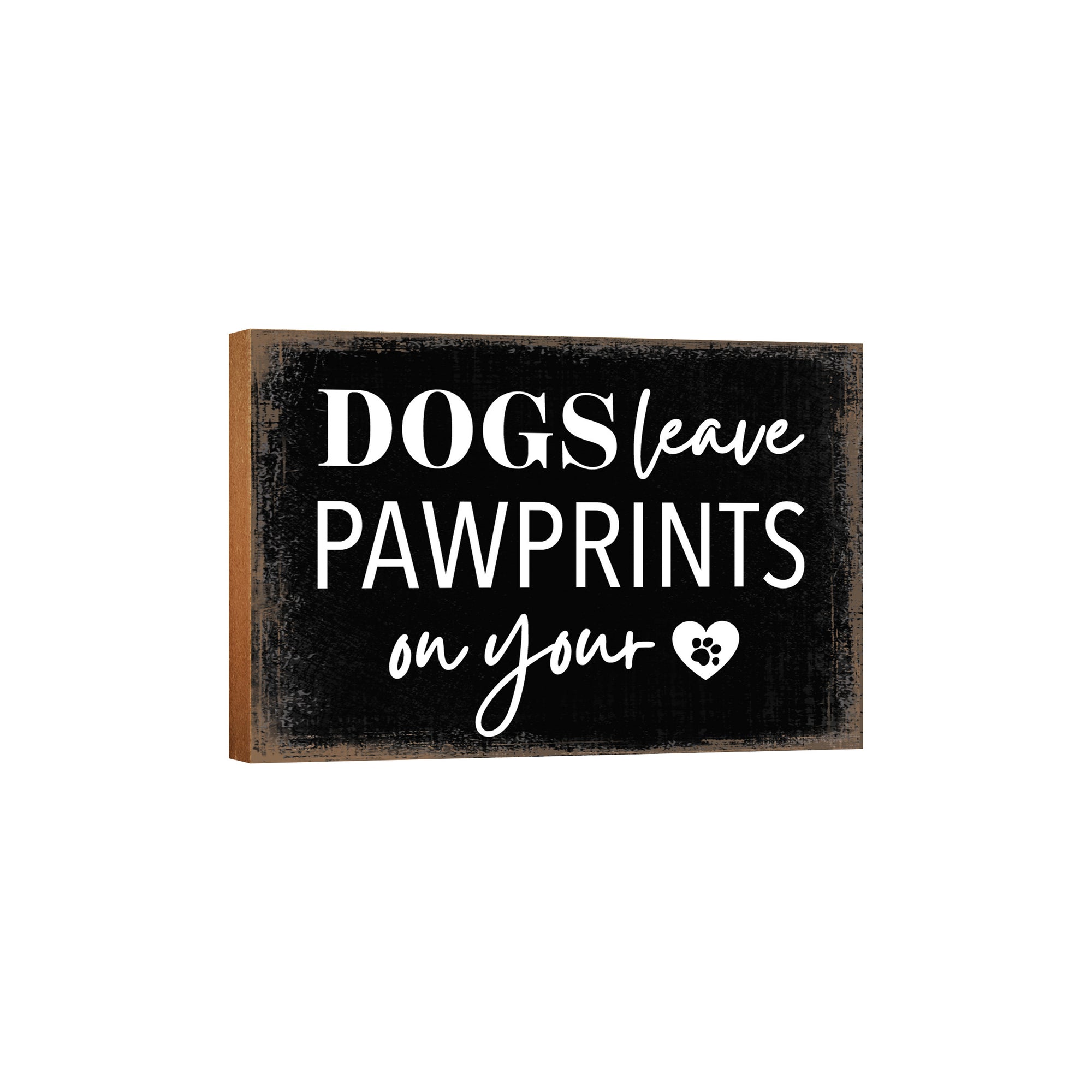 Wooden Shelf Decor and Tabletop Signs with Pet Verses - On Your Heart